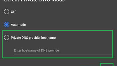 Menggunakan Private DNS untuk Blokir Iklan