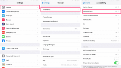 2. Aktifkan Assistive Touch Lewat Pintasan Aksesibilitas