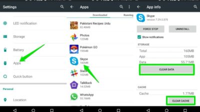 3. Bersihkan Cache dan Data Aplikasi yang Mengganggu