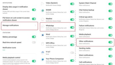 Nonaktifkan Notifikasi WhatsApp Lewat Aplikasi