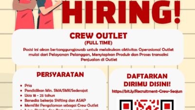 Lowongan Kerja Crew Outlet Seo-Jun Fried Chicken Penempatan Margahayu Bandung