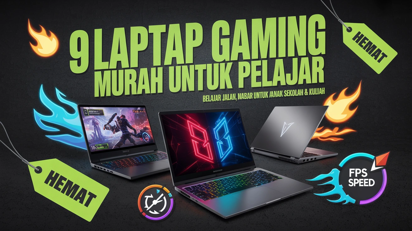 [HEMAT] 9 Laptop Gaming Murah untuk Pelajar yang Tetap Kencang