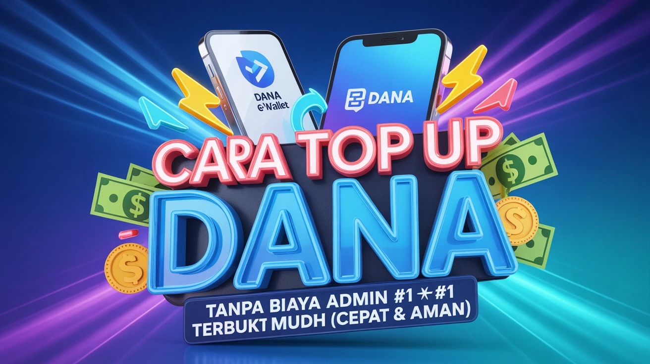 Cara Top Up DANA Tanpa Biaya Admin #1 Terbukti Mudah (Cepat & Aman)