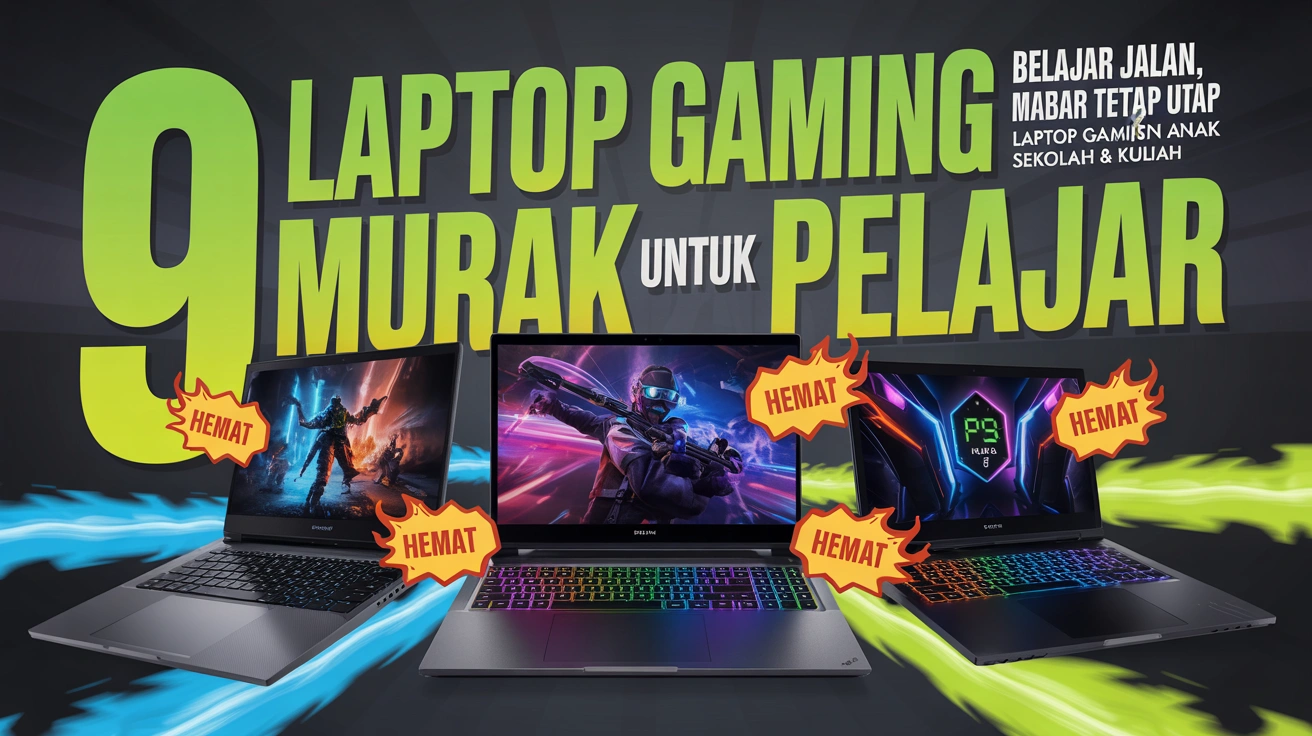 [HEMAT] 9 Laptop Gaming Murah untuk Pelajar yang Tetap Kencang