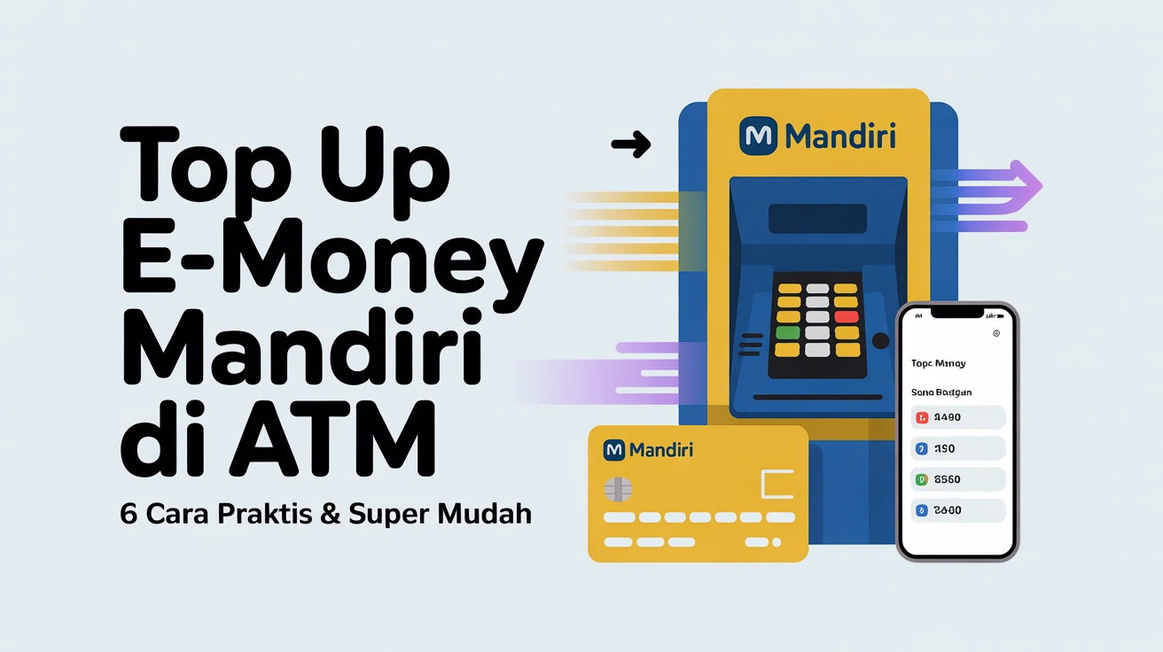 6 Cara Top Up E-Money Mandiri di ATM: Praktis & Super Mudah