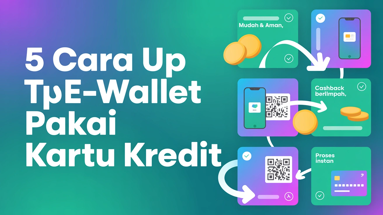 5 Cara Top Up E-Wallet Pakai Kartu Kredit (Plus Tips Maksimalkan Promo)