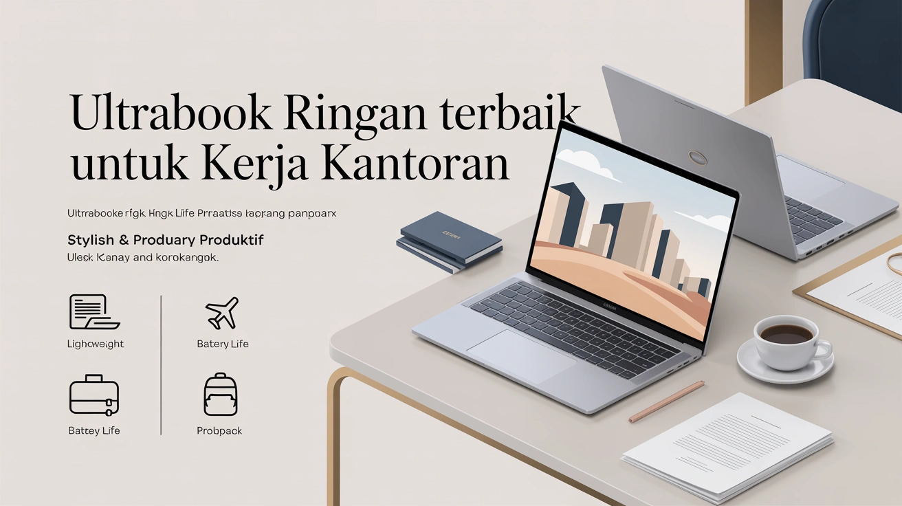Ultrabook Ringan Terbaik untuk Kerja Kantoran: Stylish & Produktif 3 Ultrabook Ringan Terbaik untuk Kerja Kantoran: Stylish & Produktif