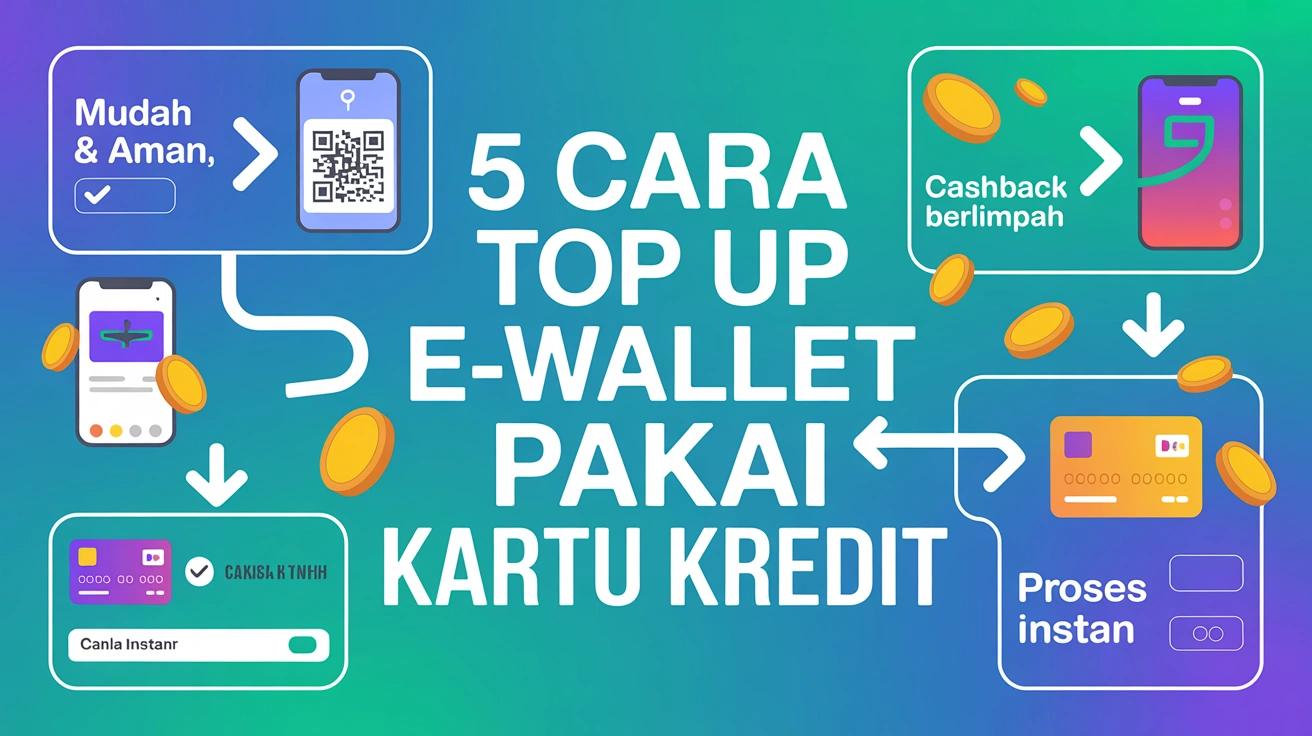 5 Cara Top Up E-Wallet Pakai Kartu Kredit (Plus Tips Maksimalkan Promo)