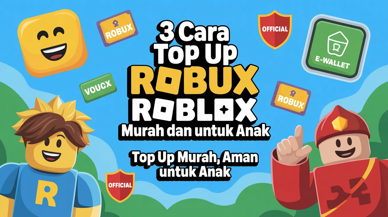 3 Cara Top Up Robux Roblox Murah dan Resmi untuk Anak