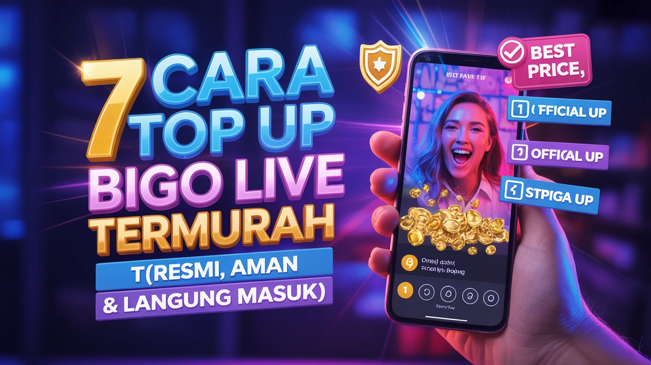 7 Cara Top Up BIGO Live Termurah 2025 (Resmi, Aman & Langsung Masuk)
