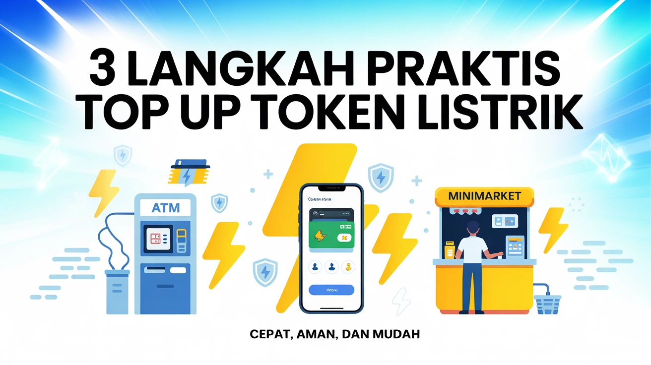 3 Langkah Praktis Top Up Token Listrik: ATM, E-Wallet, Minimarket