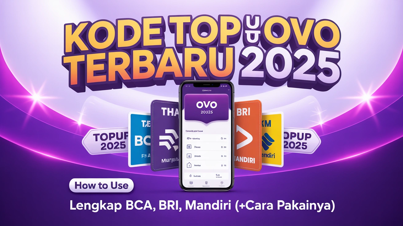 Kode Top Up OVO Terbaru 2025: Lengkap BCA, BRI, Mandiri (+Cara Pakainya) 2 Kode Top Up OVO Terbaru 2025: Lengkap BCA, BRI, Mandiri (+Cara Pakainya)