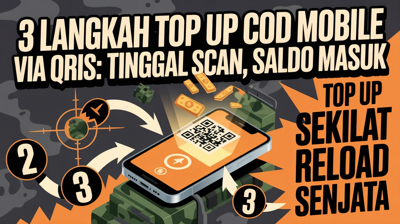 3 Langkah Top Up COD Mobile via QRIS: Tinggal Scan, Saldo Masuk