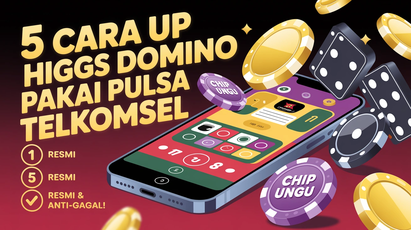 5 Cara Top Up Higgs Domino Pakai Pulsa Telkomsel 2025 (Resmi & Anti-Gagal!)