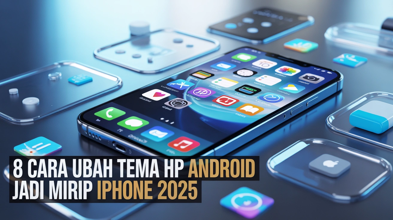 8 Cara Ubah Tema HP Android Jadi Mirip iPhone 2025 (Full iOS Look!)