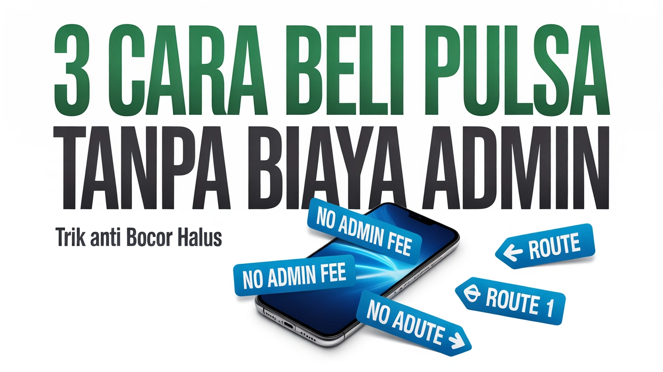 3 Cara Beli Pulsa Online Tanpa Biaya Admin: Trik Anti Bocor Halus 4 3 Cara Beli Pulsa Online Tanpa Biaya Admin: Trik Anti Bocor Halus