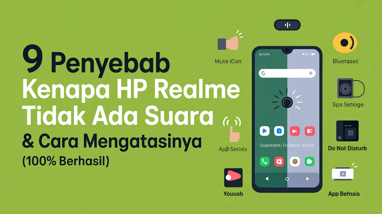 9 Penyebab Kenapa HP Realme Tidak Ada Suara & Cara Mengatasinya (100% Berhasil)