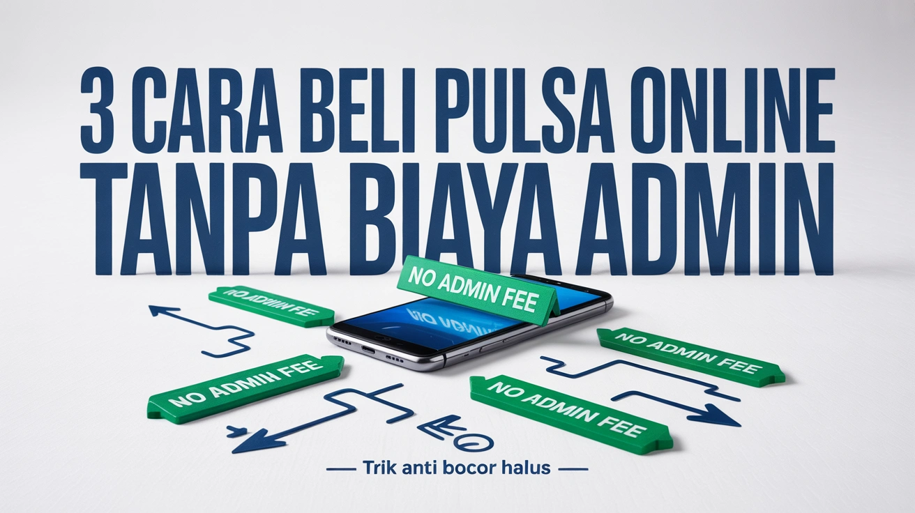 3 Cara Beli Pulsa Online Tanpa Biaya Admin: Trik Anti Bocor Halus 3 3 Cara Beli Pulsa Online Tanpa Biaya Admin: Trik Anti Bocor Halus