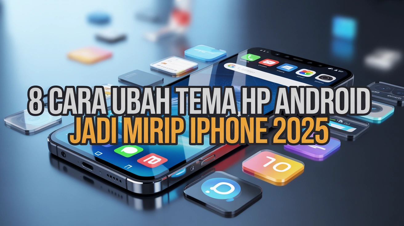 8 Cara Ubah Tema HP Android Jadi Mirip iPhone 2025 (Full iOS Look!)