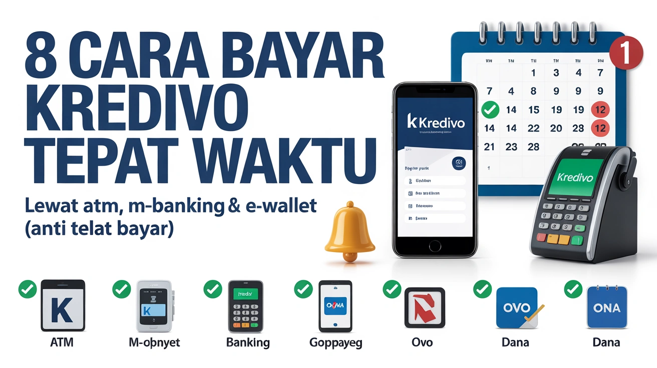 8 Cara Bayar Kredivo Tepat Waktu Lewat ATM, m-Banking & E-Wallet (Anti Telat Bayar)