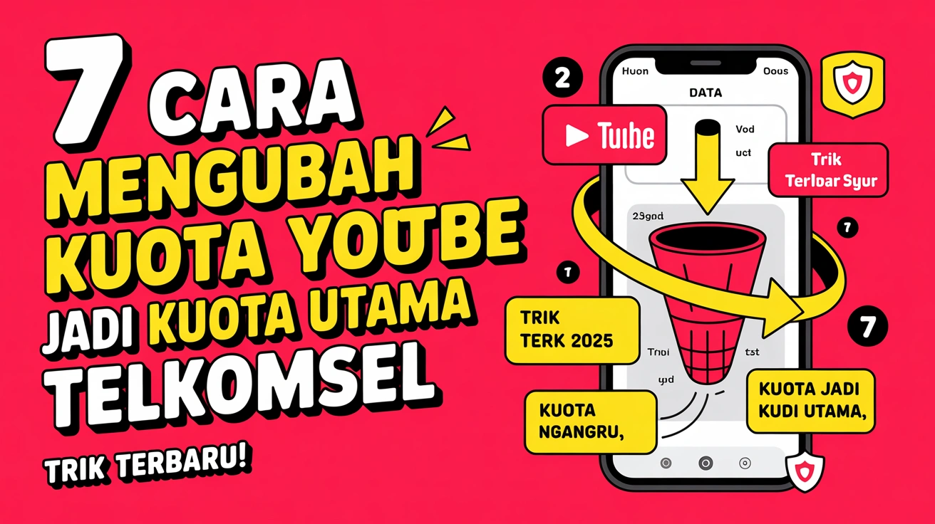 7 Cara Mengubah Kuota YouTube Jadi Kuota Utama Telkomsel 2025 (Trik Terbaru!) 2 7 Cara Mengubah Kuota YouTube Jadi Kuota Utama Telkomsel 2025 (Trik Terbaru!)