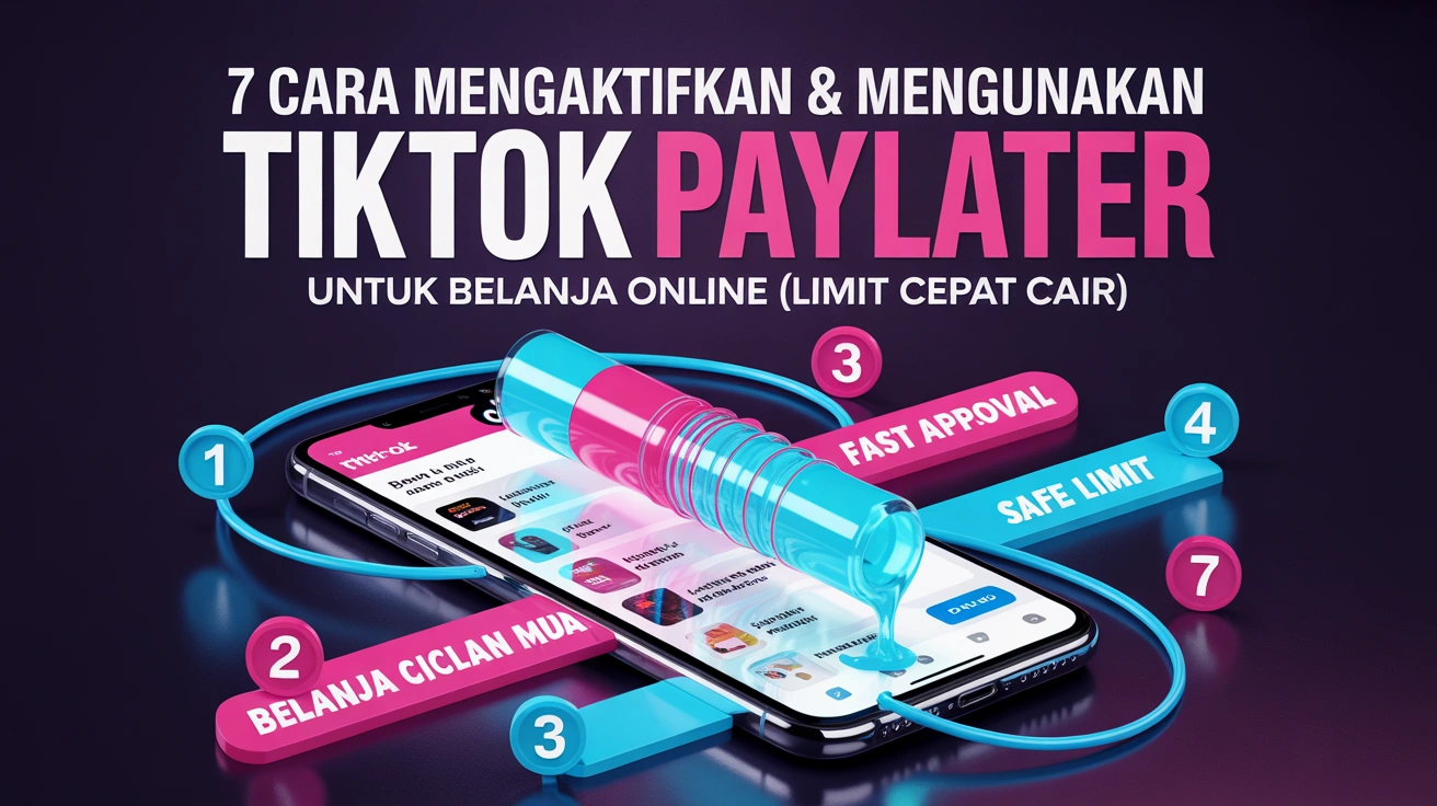 7 Cara Mengaktifkan & Menggunakan TikTok PayLater untuk Belanja Online (Limit Cepat Cair)