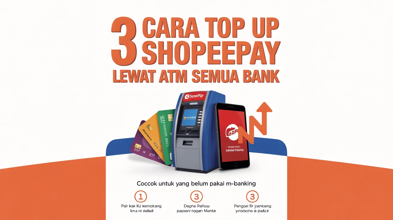 3 Cara Top Up ShopeePay Lewat ATM Semua Bank