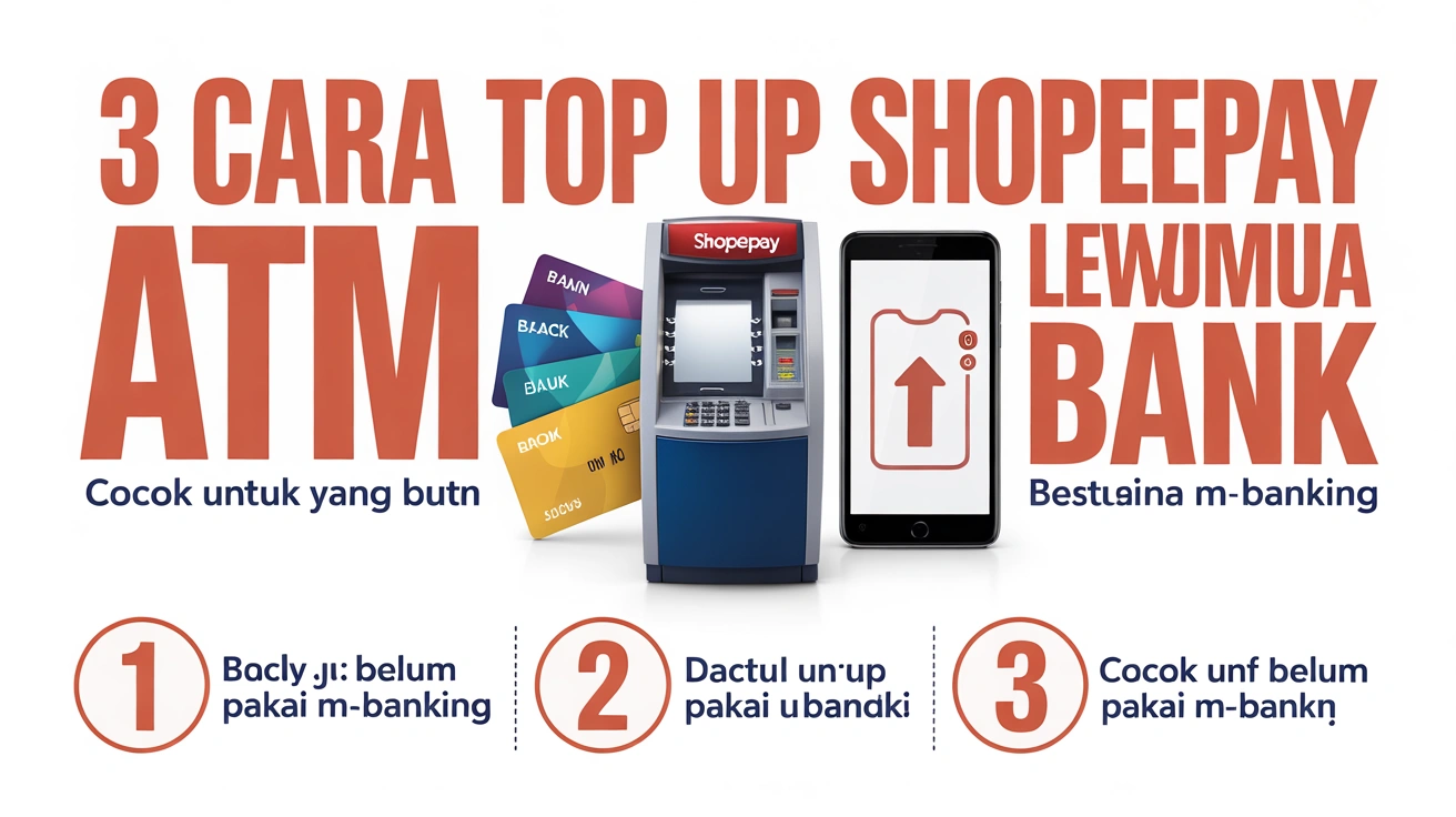 3 Cara Top Up ShopeePay Lewat ATM Semua Bank