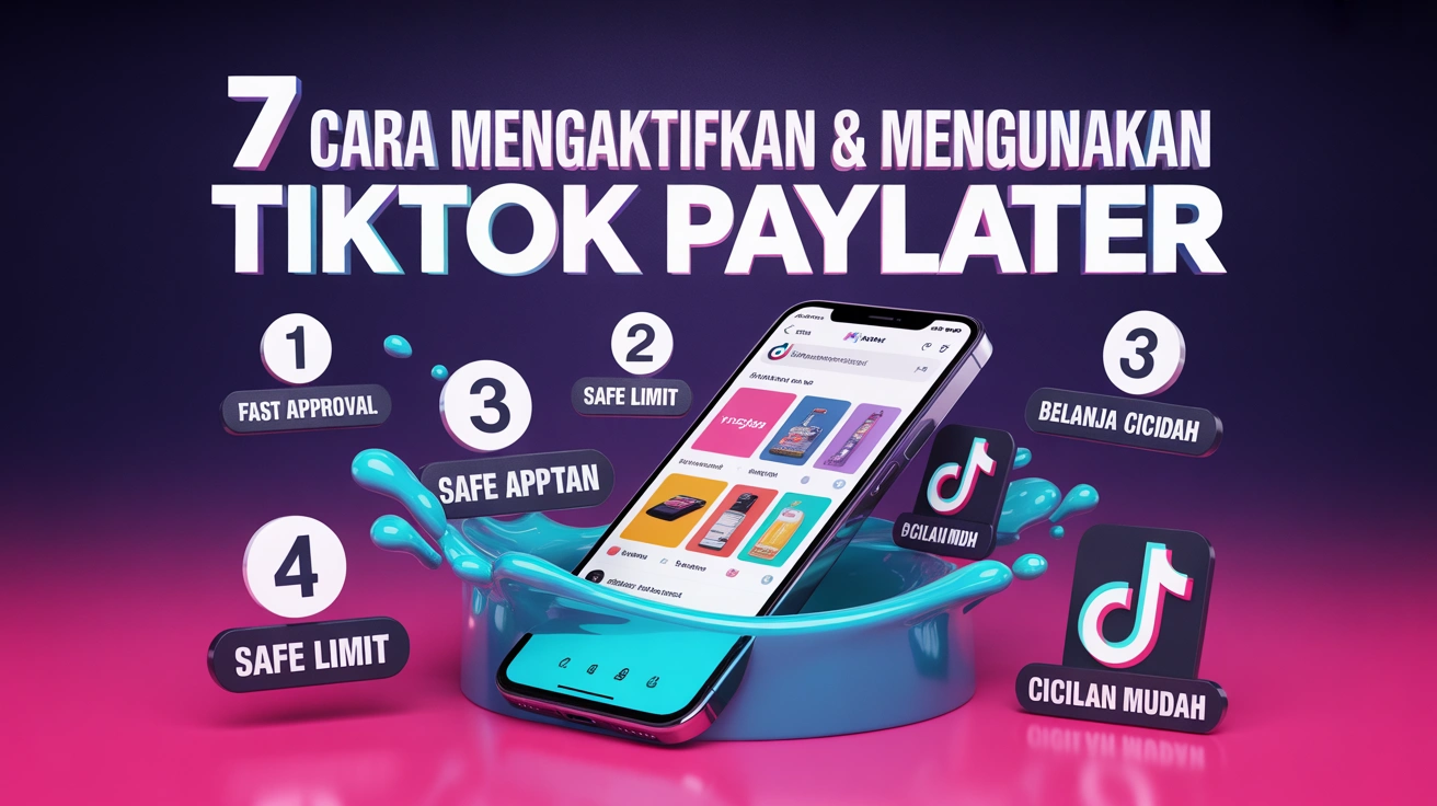 7 Cara Mengaktifkan & Menggunakan TikTok PayLater untuk Belanja Online (Limit Cepat Cair)