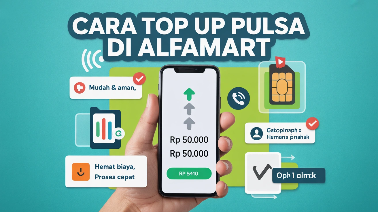 Cara Top Up Pulsa di Alfamart 2025 (Tanpa ATM & Proses Kilat)