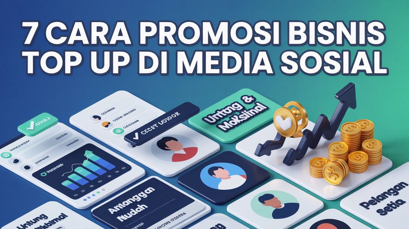7 Cara Promosi Bisnis Top Up di Media Sosial (Tarik Banyak Pelanggan Baru!)