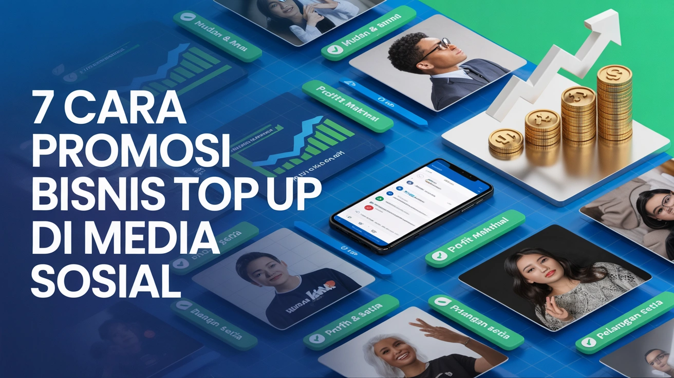 7 Cara Promosi Bisnis Top Up di Media Sosial (Tarik Banyak Pelanggan Baru!)