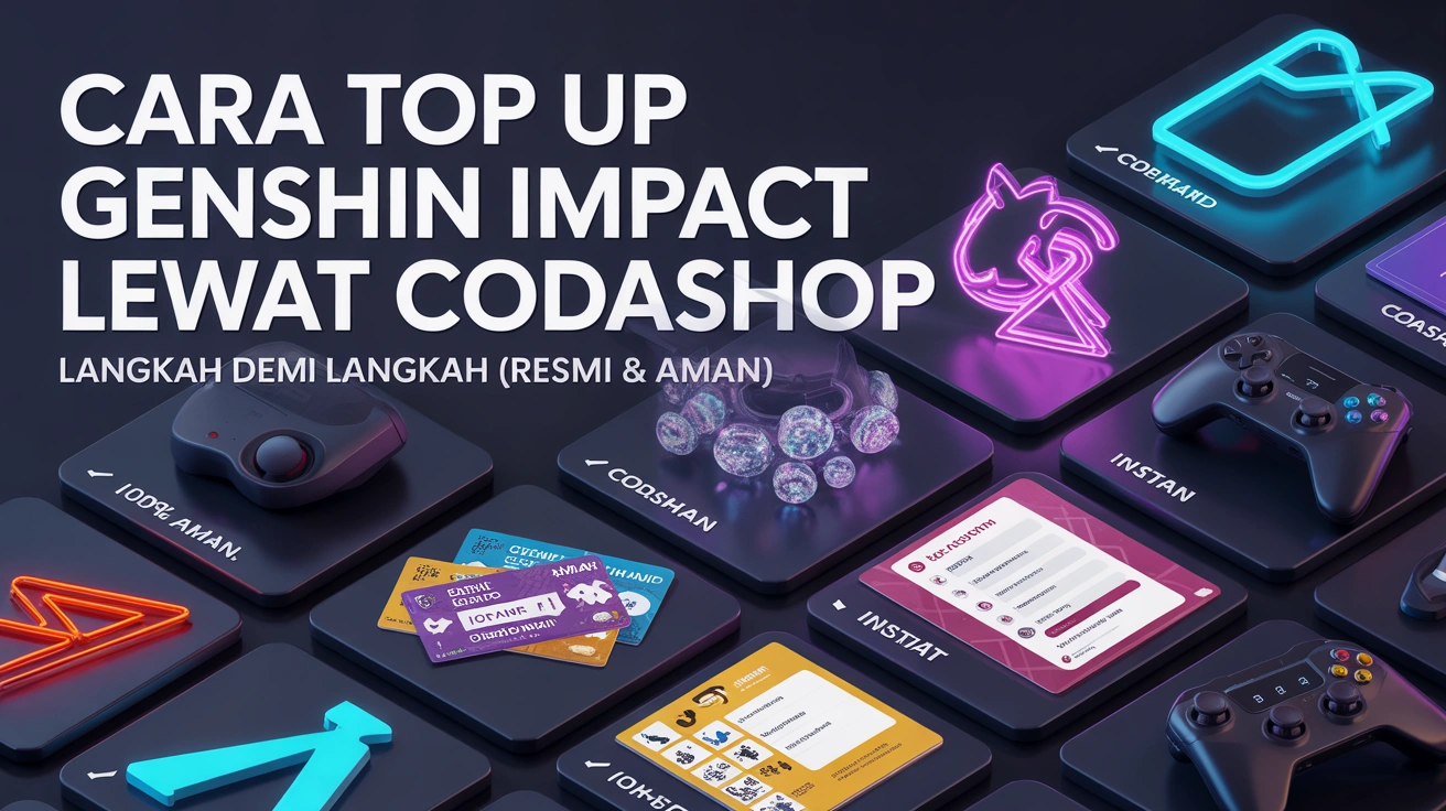 Cara Top Up Genshin Impact Lewat Codashop Langkah demi Langkah (Resmi & Aman)