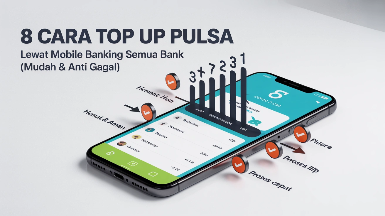 8 Cara Top Up Pulsa Lewat Mobile Banking Semua Bank (Mudah & Anti Gagal) 2025