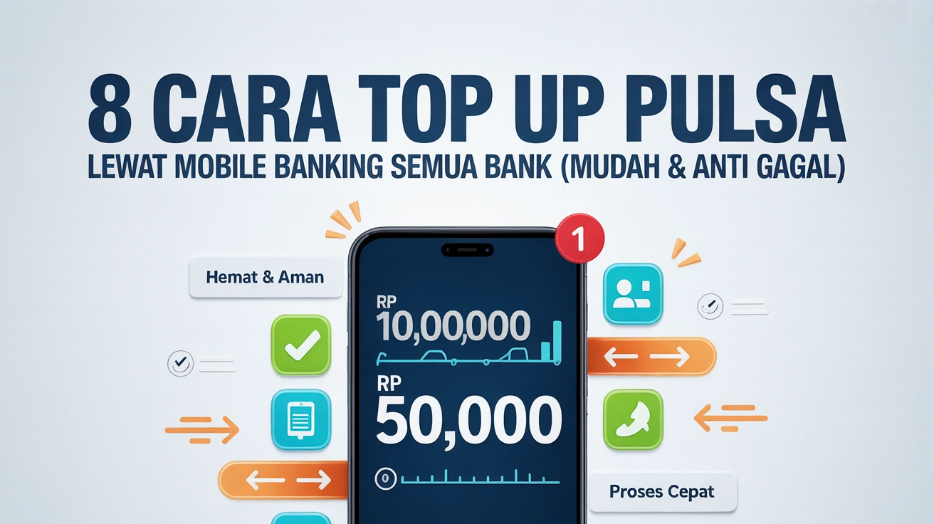 8 Cara Top Up Pulsa Lewat Mobile Banking Semua Bank (Mudah & Anti Gagal) 2025