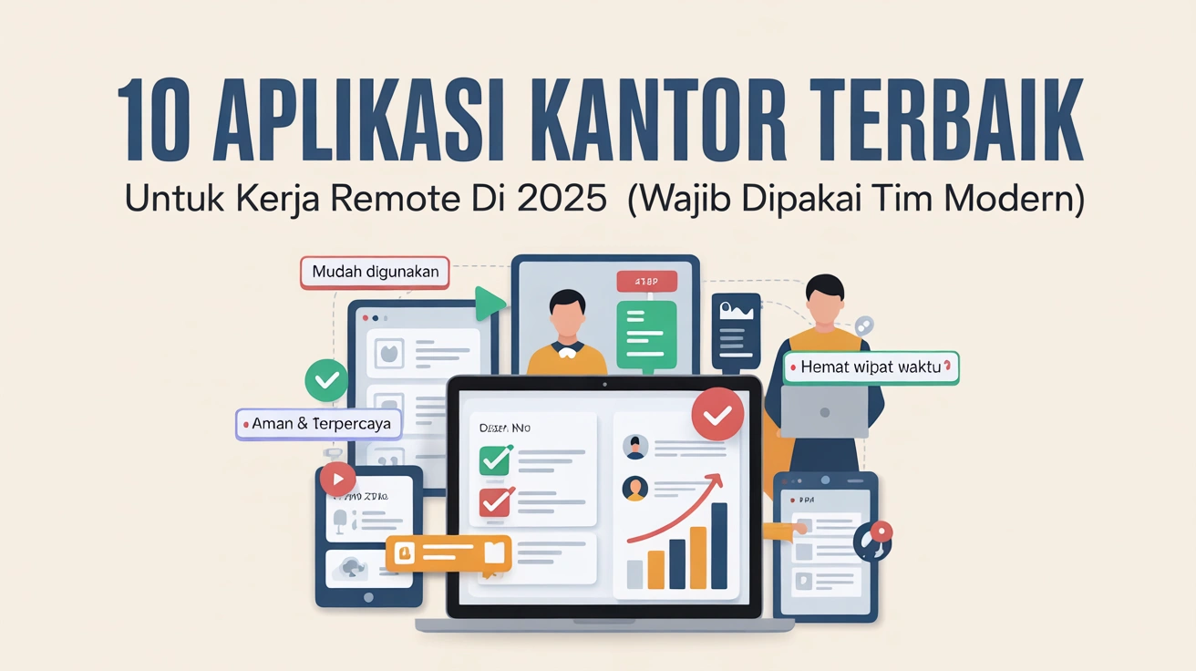 10 Aplikasi Kantor Terbaik untuk Kerja Remote di 2025 (Wajib Dipakai Tim Modern)