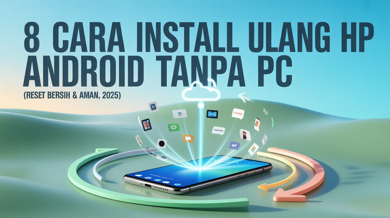 8 Cara Install Ulang HP Android Tanpa PC (Reset Bersih & Aman, 2025)