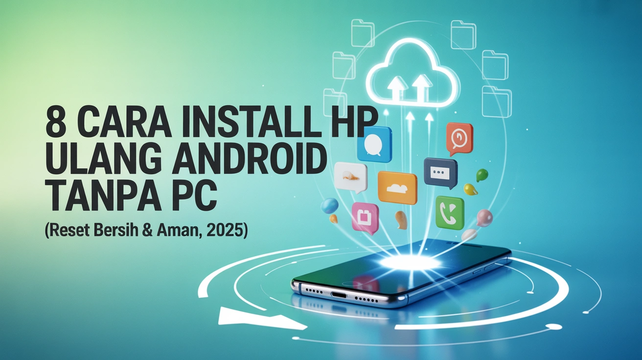 8 Cara Install Ulang HP Android Tanpa PC (Reset Bersih & Aman, 2025)