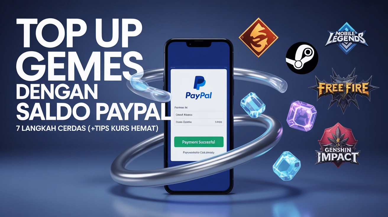 7 Langkah Cerdas Top Up Game dengan Saldo PayPal (+Tips Kurs Hemat)