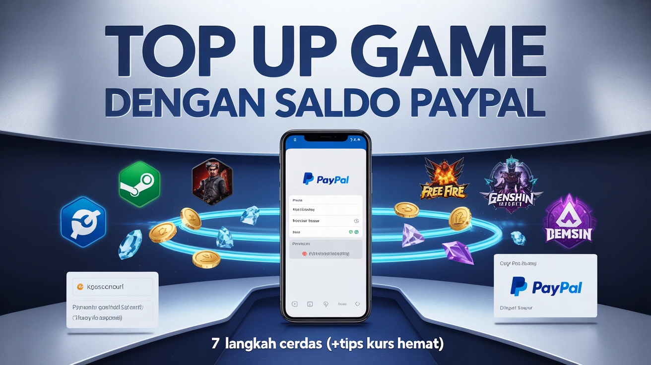 7 Langkah Cerdas Top Up Game dengan Saldo PayPal (+Tips Kurs Hemat)