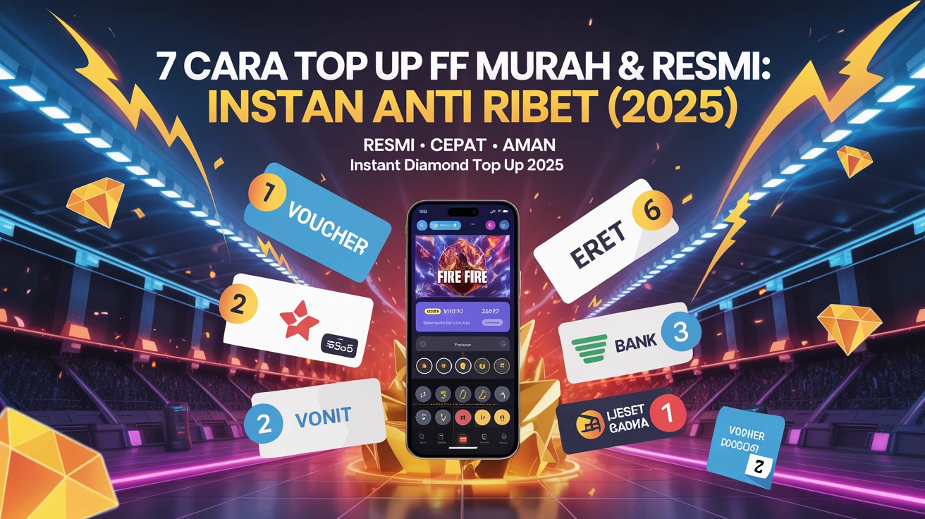 7 Cara Top Up FF Murah & Resmi: Instan Anti Ribet (2025)