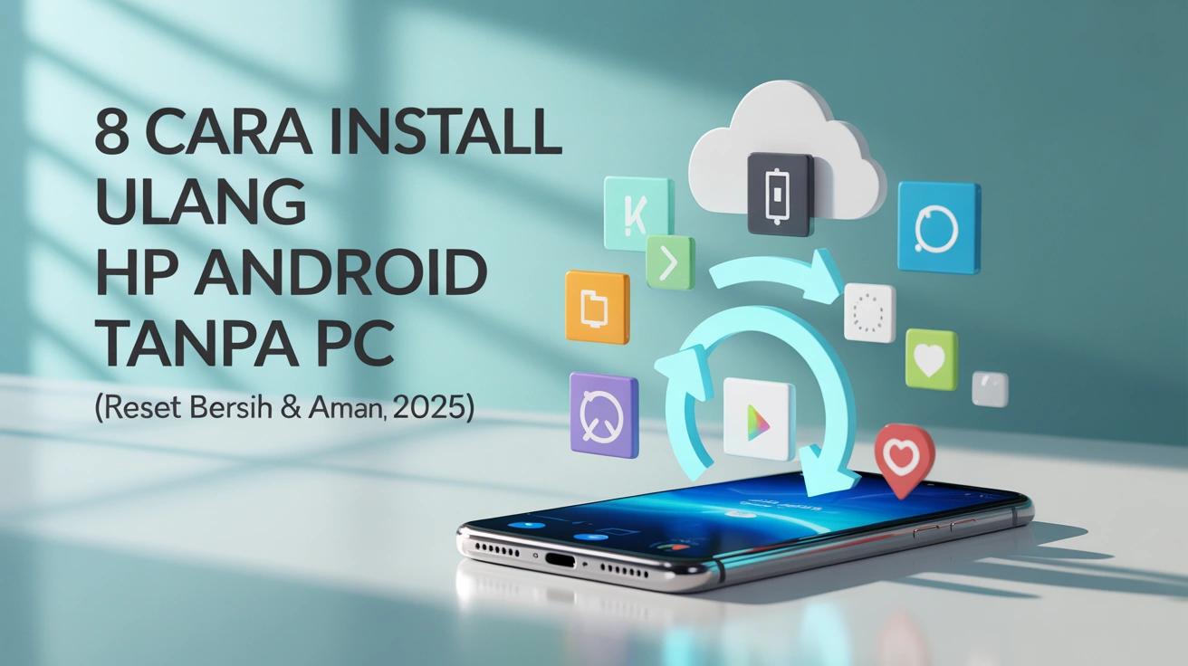8 Cara Install Ulang HP Android Tanpa PC (Reset Bersih & Aman, 2025)