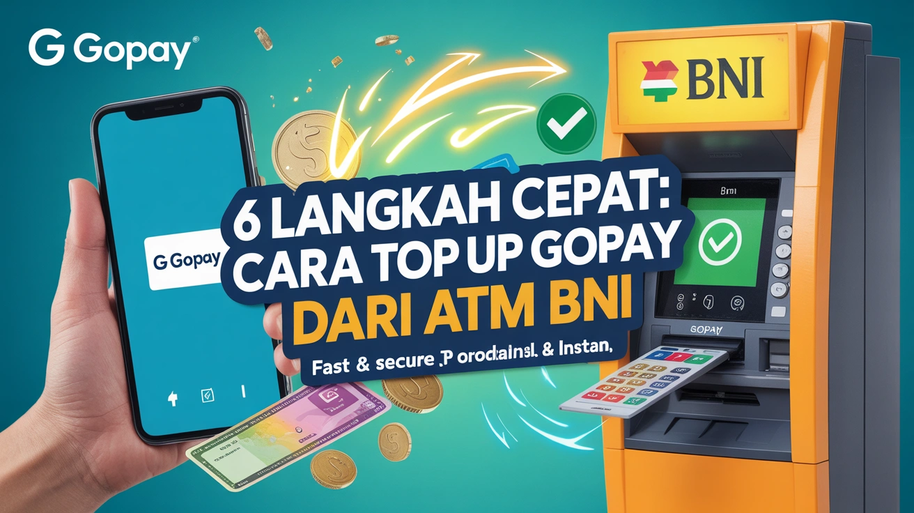 6 Langkah Cepat: Cara Top Up GoPay dari ATM BNI