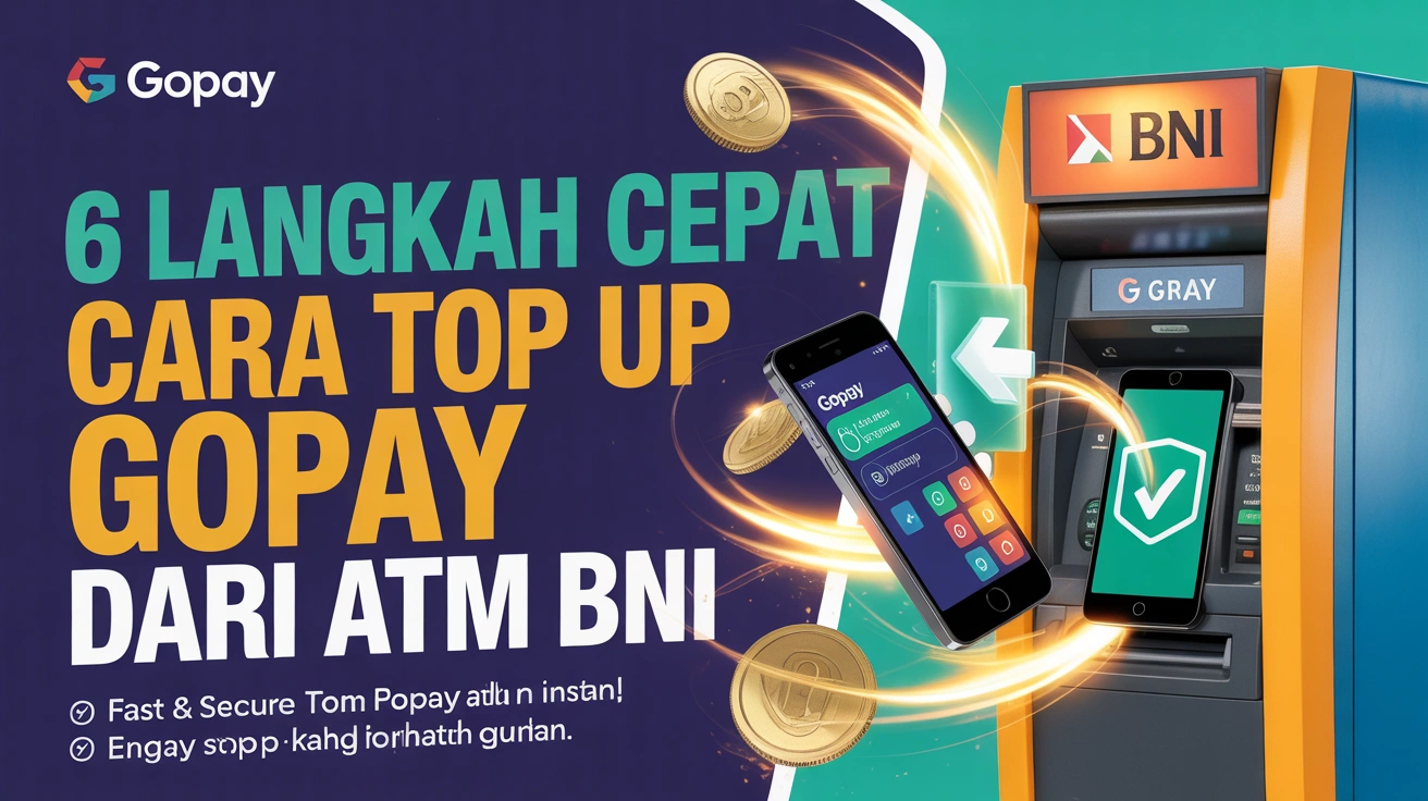 6 Langkah Cepat: Cara Top Up GoPay dari ATM BNI