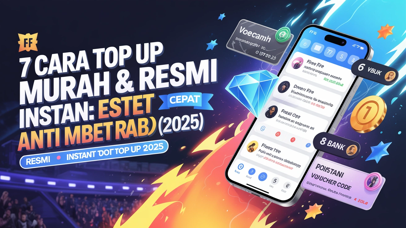 7 Cara Top Up FF Murah & Resmi: Instan Anti Ribet (2025)