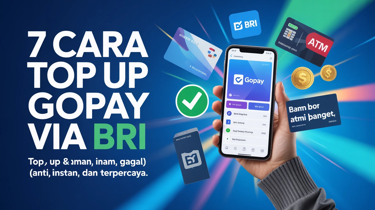 7 Cara Top Up GoPay via BRI: BRImo & ATM (Anti Gagal)