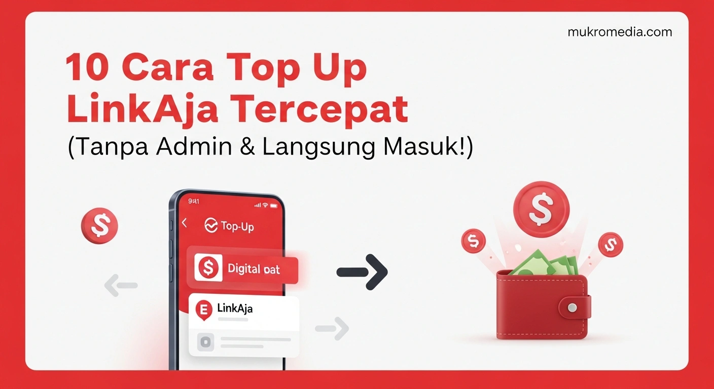 10 Cara Top Up LinkAja Tercepat (Tanpa Admin & Langsung Masuk!) 3 10 Cara Top Up LinkAja Tercepat (Tanpa Admin & Langsung Masuk!)