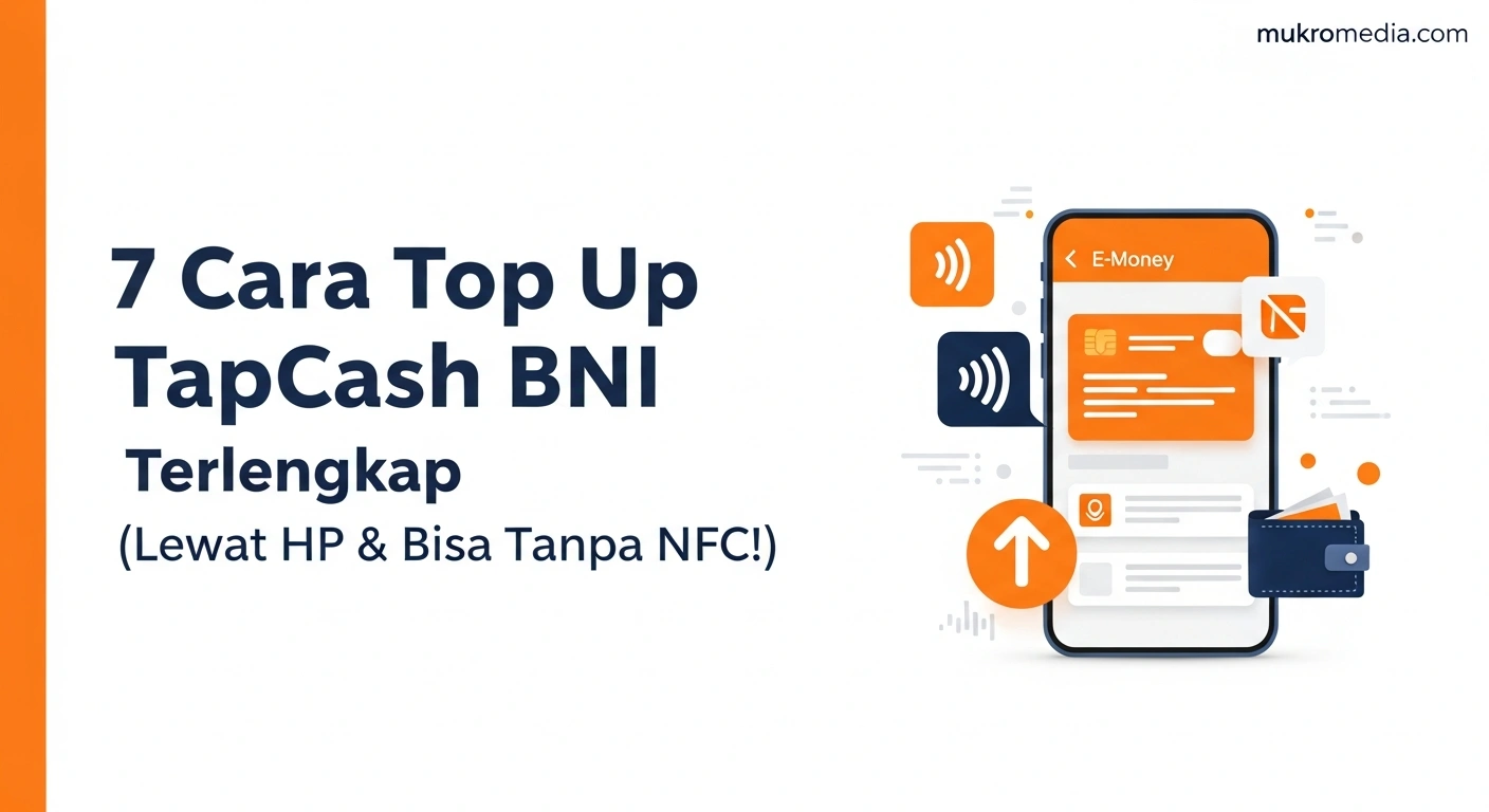 7 Cara Top Up TapCash BNI Terlengkap (Lewat HP & Bisa Tanpa NFC!)