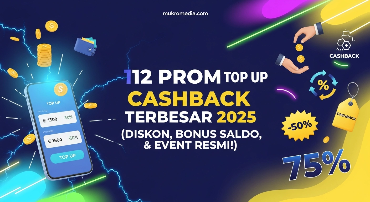 12 Promo Top Up Cashback Terbesar 2025 (Diskon, Bonus Saldo, & Event Resmi!)